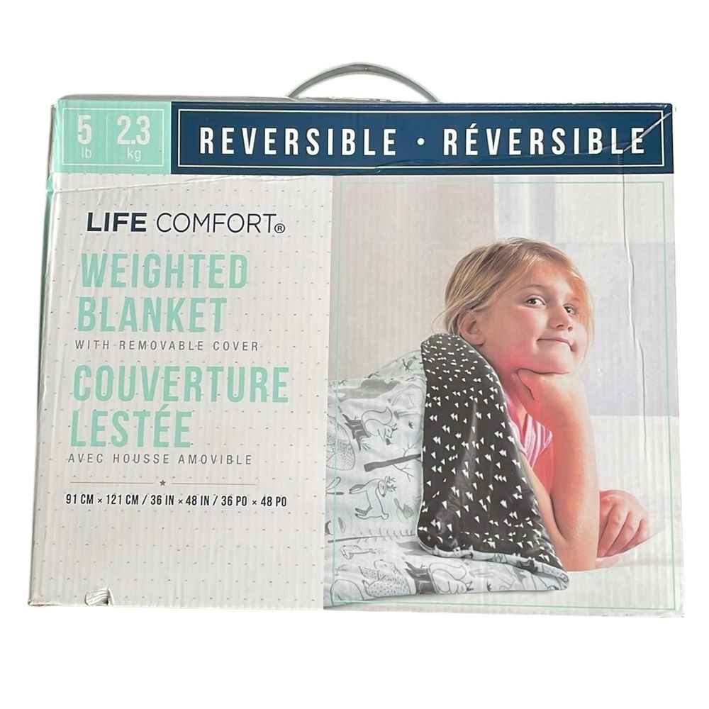 Life Comfort - Kids Weighted Blanket With Removable Cover